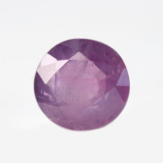 2.77 Carat Round Purple Pink Sapphire for Custom Work - Inventory Code PPRS277 - Midwinter Co. Alternative Bridal Rings and Modern Fine Jewelry