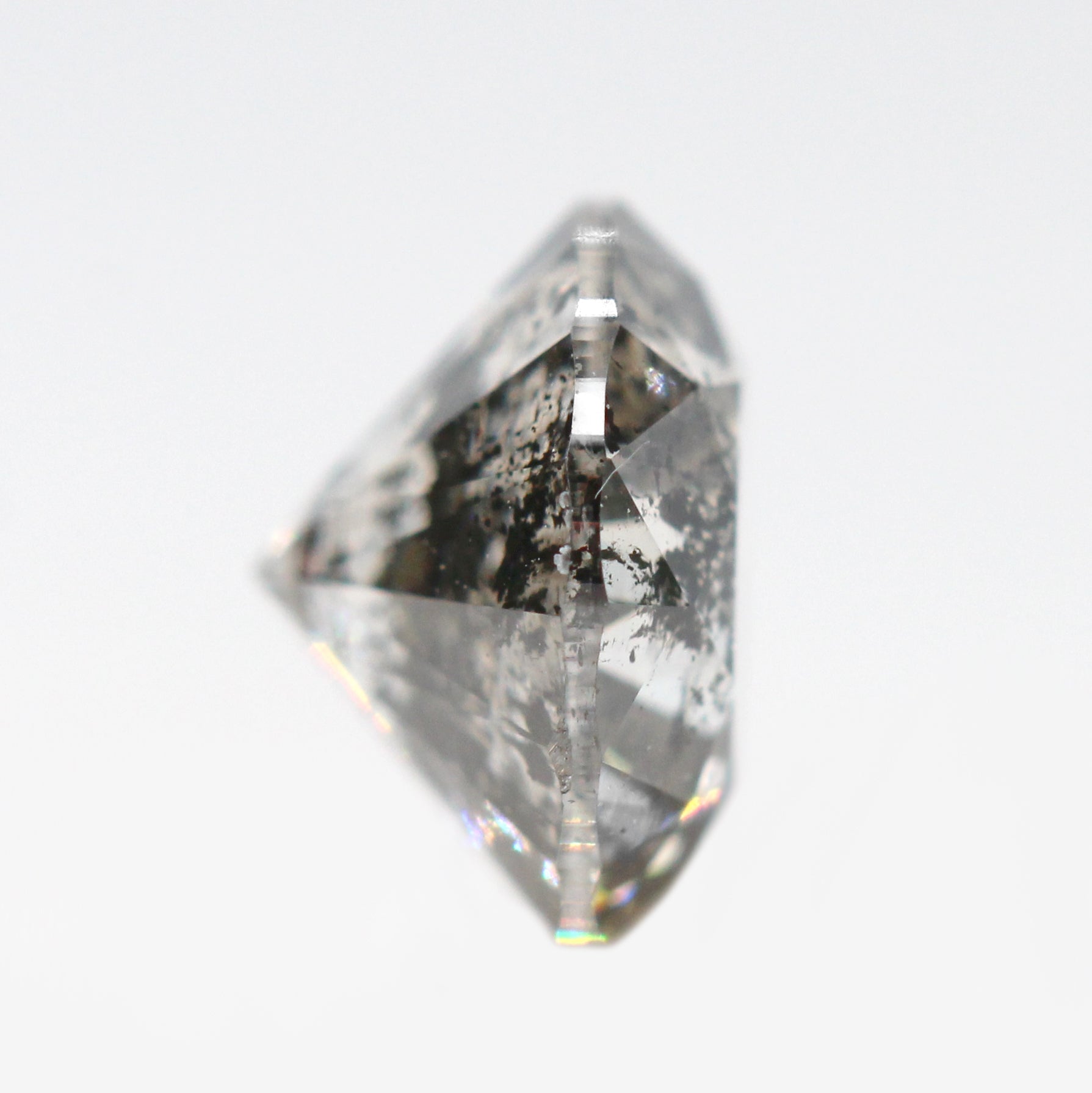 1.04 Carat Round Dark Gray Celestial Diamond for Custom Work DSR104 - Inventory Code - Midwinter Co. Alternative Bridal Rings and Modern Fine Jewelry