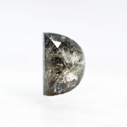 1.64 Carat Dark Charcoal Half Moon Diamond for Custom Work - Inventory Code DSHM164 - Midwinter Co. Alternative Bridal Rings and Modern Fine Jewelry