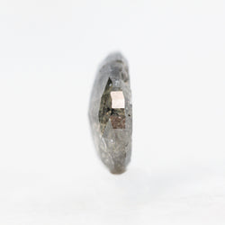 1.64 Carat Dark Charcoal Half Moon Diamond for Custom Work - Inventory Code DSHM164 - Midwinter Co. Alternative Bridal Rings and Modern Fine Jewelry