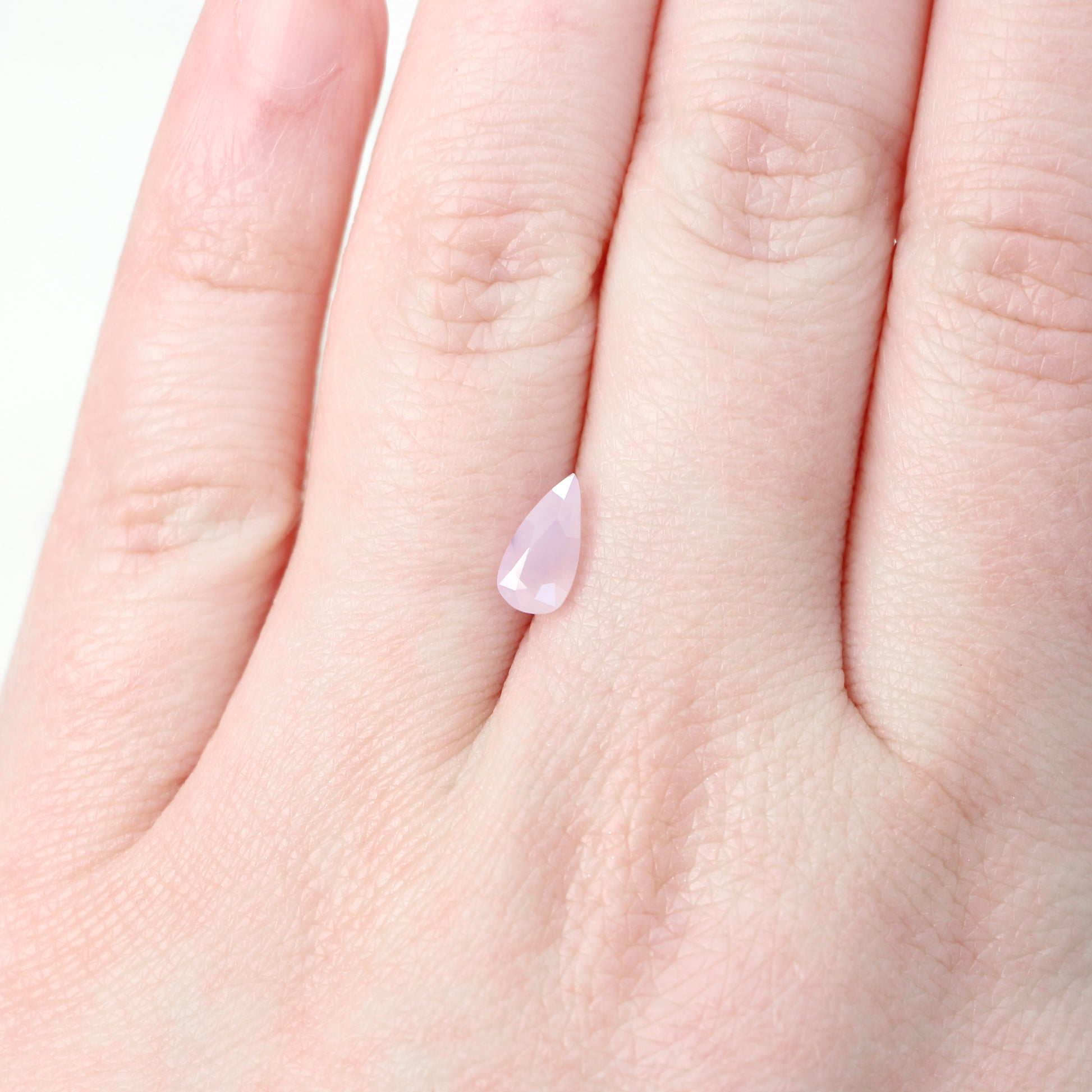 1.13 Carat Opalescent Pink Pear Sapphire for Custom Work - Inventory Code PPS113 - Midwinter Co. Alternative Bridal Rings and Modern Fine Jewelry