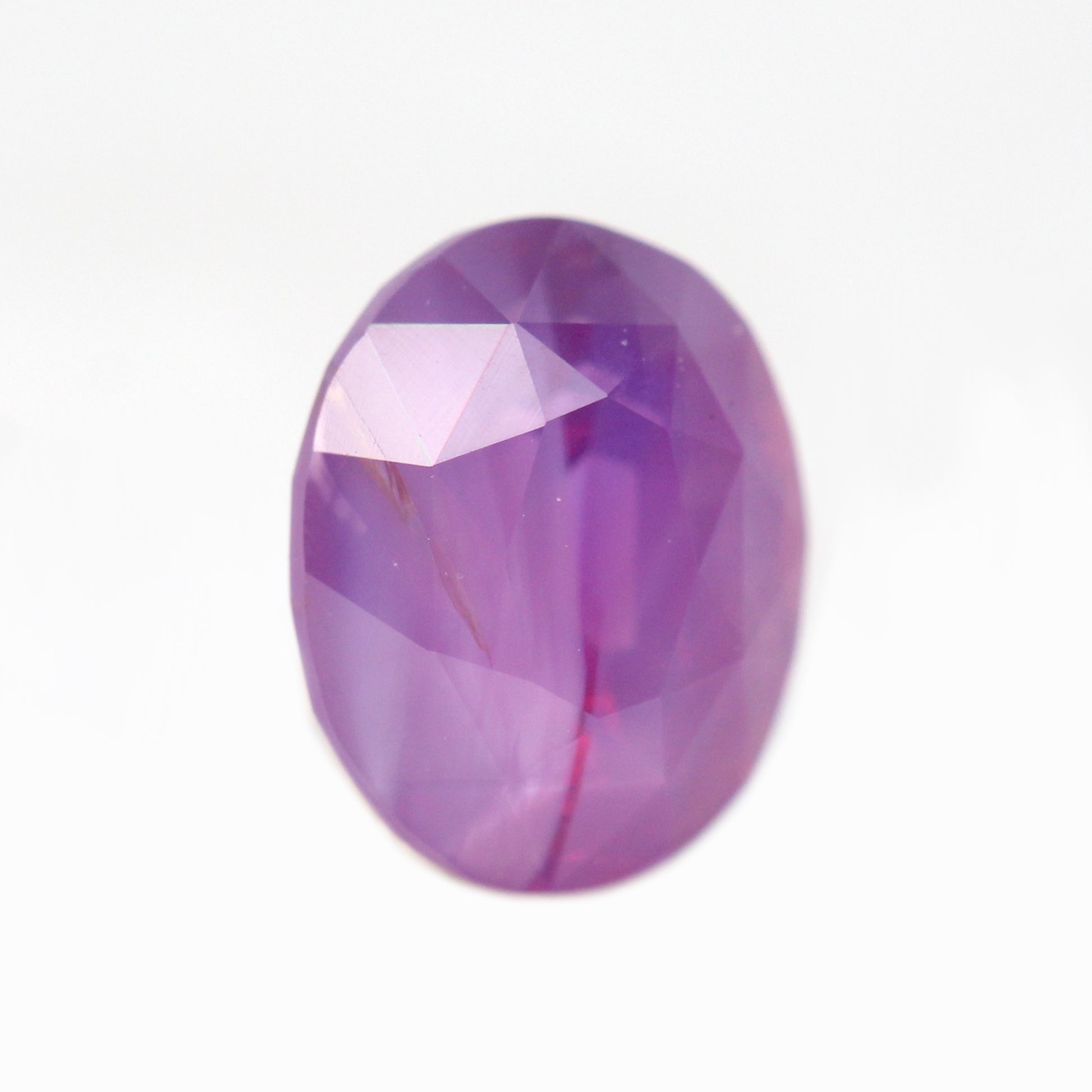 1.50 Carat Pink Purple Oval Sapphire for Custom Work - Inventory Code PPOS150 - Midwinter Co. Alternative Bridal Rings and Modern Fine Jewelry