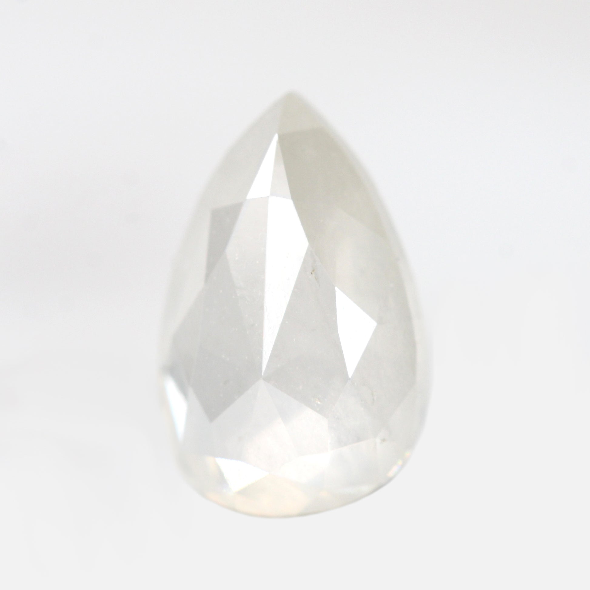 Carat Misty White Pear Salt and Pepper Diamond for Custom
