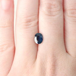 1.25 Carat Blue Oval Sapphire for Custom Work - Inventory Code BOS125 - Midwinter Co. Alternative Bridal Rings and Modern Fine Jewelry
