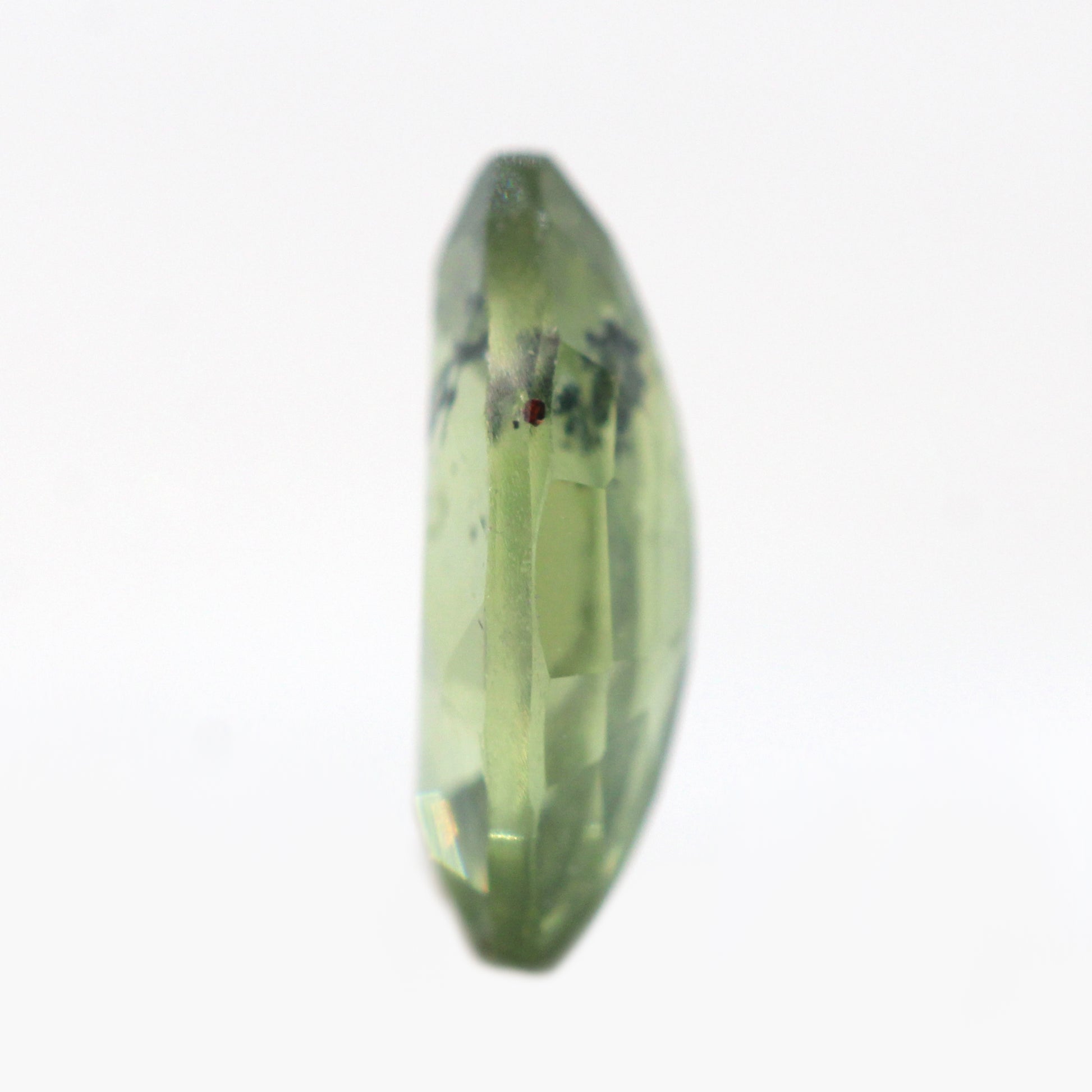 0.98 Carat Light Green Marquise Sapphire for Custom Work - Inventory Code GMS098 - Midwinter Co. Alternative Bridal Rings and Modern Fine Jewelry