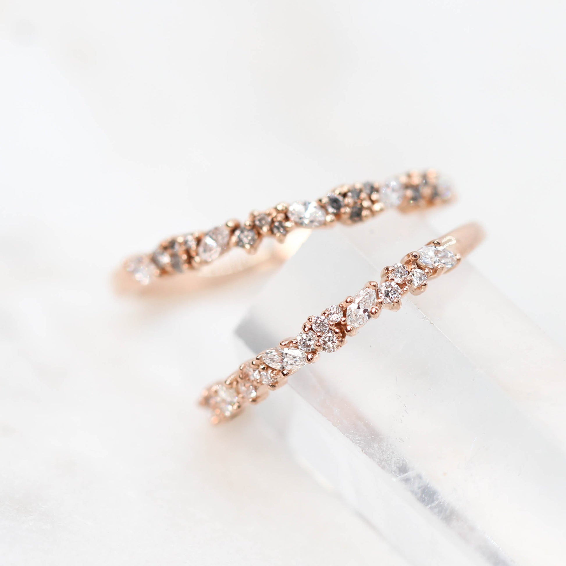 Gennie - Stackable Engagement Ring Band in Your Choice of Gold - Midwinter Co. Alternative Bridal Rings and Modern Fine Jewelry