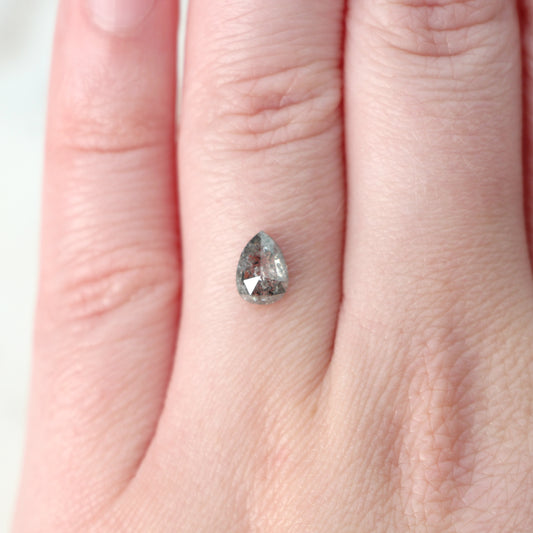 0.86 Carat Gray Pear Celestial Diamond for Custom Work - Inventory Code SGP086 - Midwinter Co. Alternative Bridal Rings and Modern Fine Jewelry