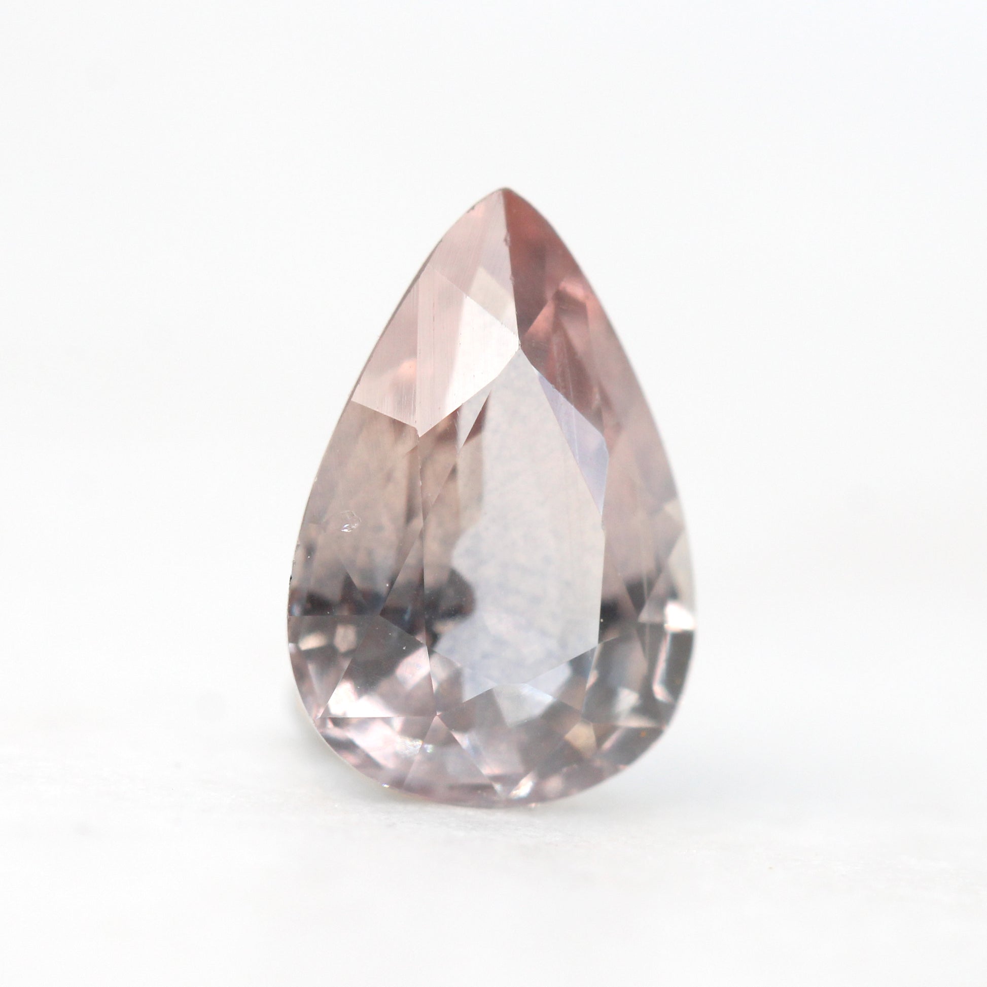 CAELEN (M) 1.30 Carat Clear Warm Pink Pear Sapphire for Custom Work - Inventory Code PPS130 - Midwinter Co. Alternative Bridal Rings and Modern Fine Jewelry