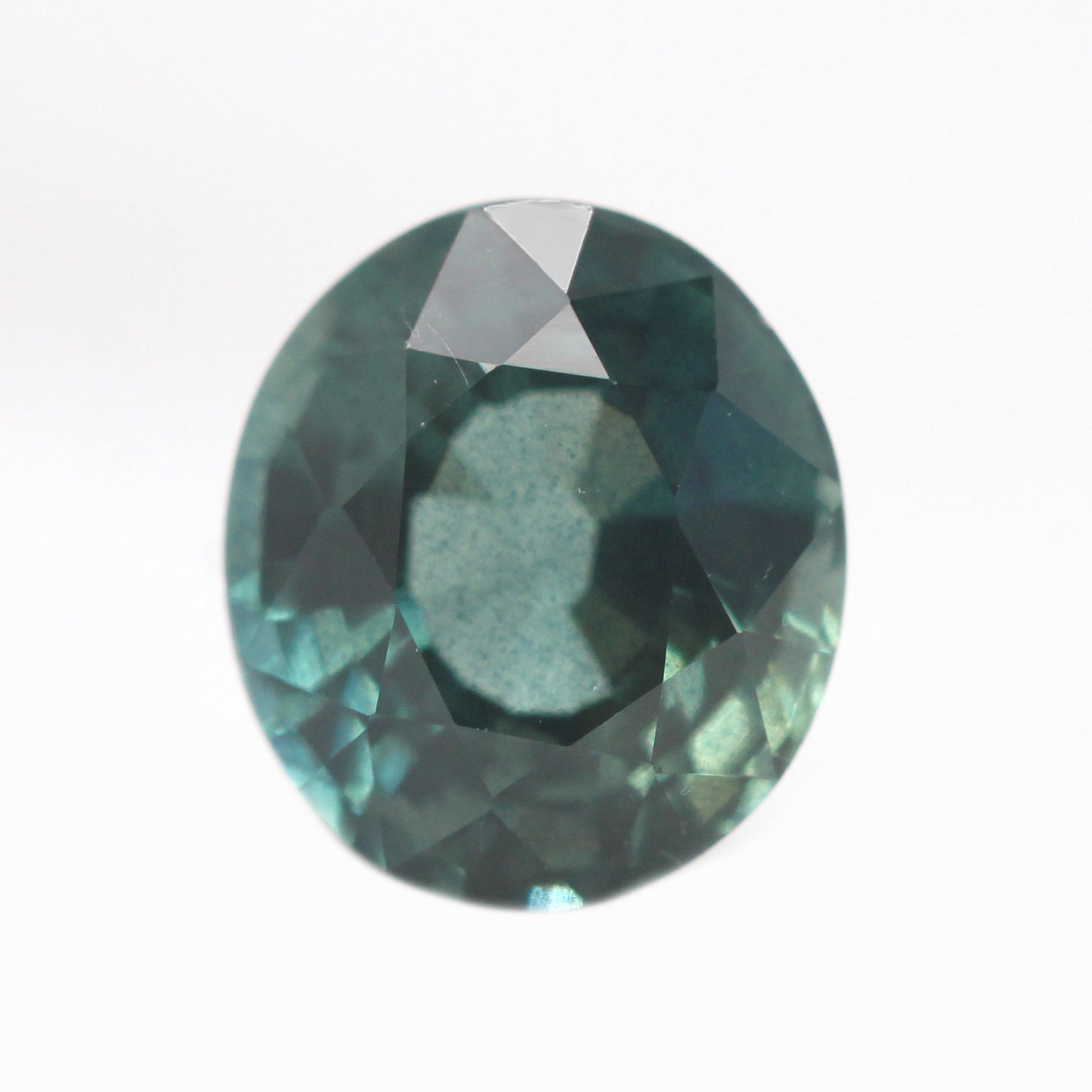 1.21 Carat Teal Oval Sapphire for Custom Work - Inventory Code TOS121 - Midwinter Co. Alternative Bridal Rings and Modern Fine Jewelry