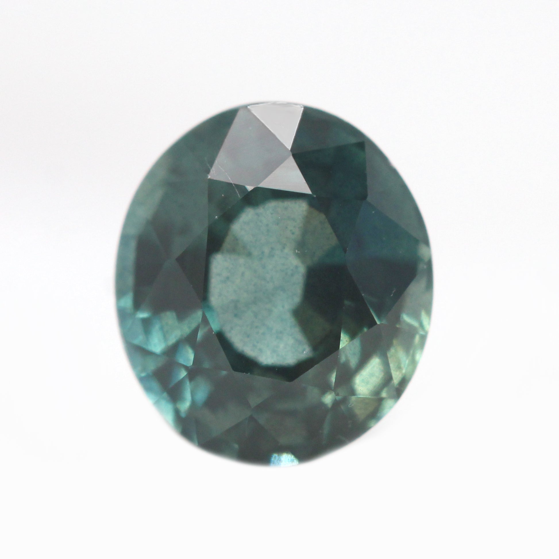 1.21 Carat Teal Oval Sapphire for Custom Work - Inventory Code