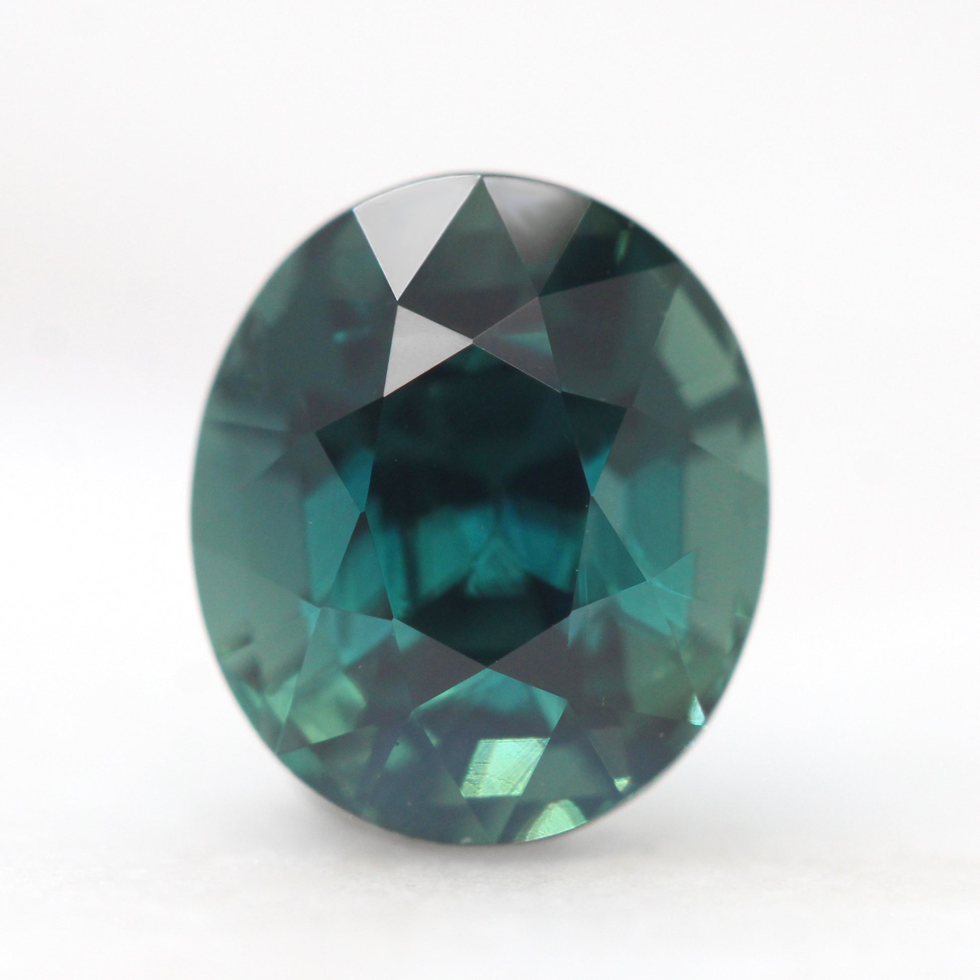 2.05 Carat Teal Oval Sapphire for Custom Work - Inventory Code TOS205 - Midwinter Co. Alternative Bridal Rings and Modern Fine Jewelry