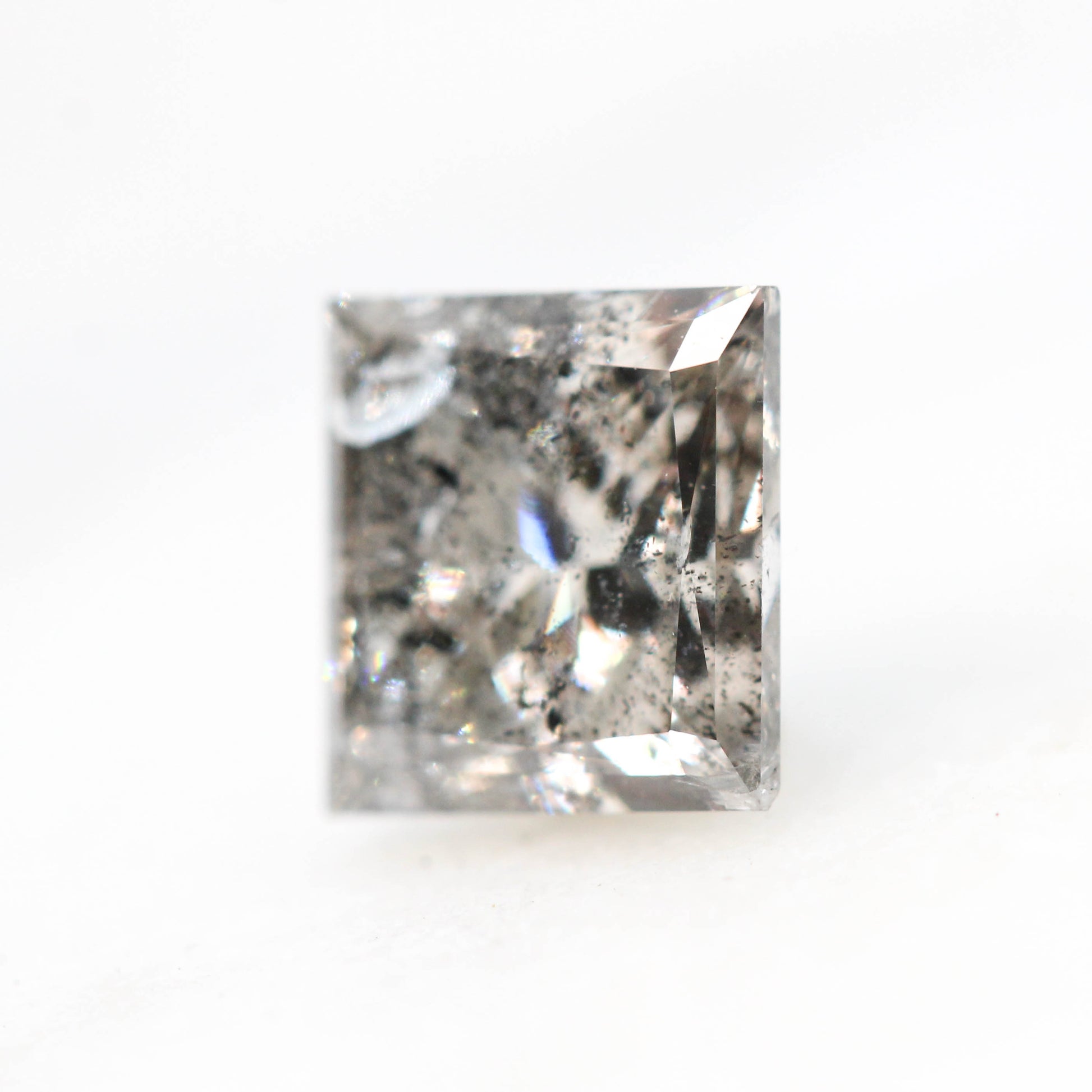 1.50 Carat Black Celestial Princess Cut Diamond for Custom Work - Inventory Code BCP150 - Midwinter Co. Alternative Bridal Rings and Modern Fine Jewelry