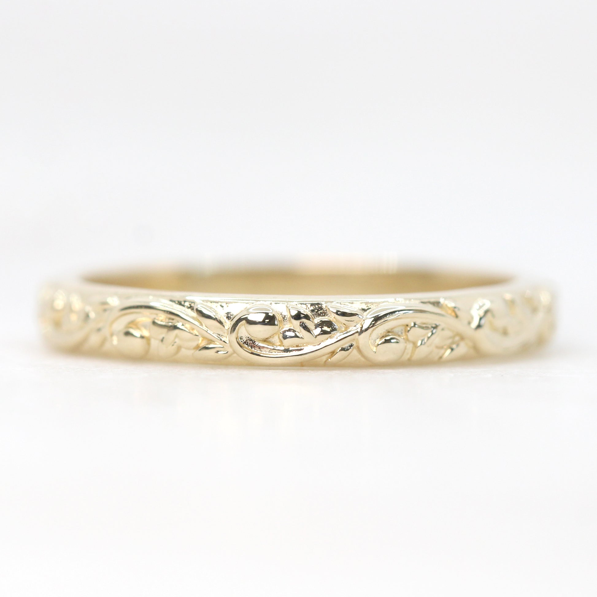 Samantha- (M) Bryce Band - Unisex Wedding Band - Made to Order, Choose Your Gold Tone - Midwinter Co. Alternative Bridal Rings and Modern Fine Jewelry