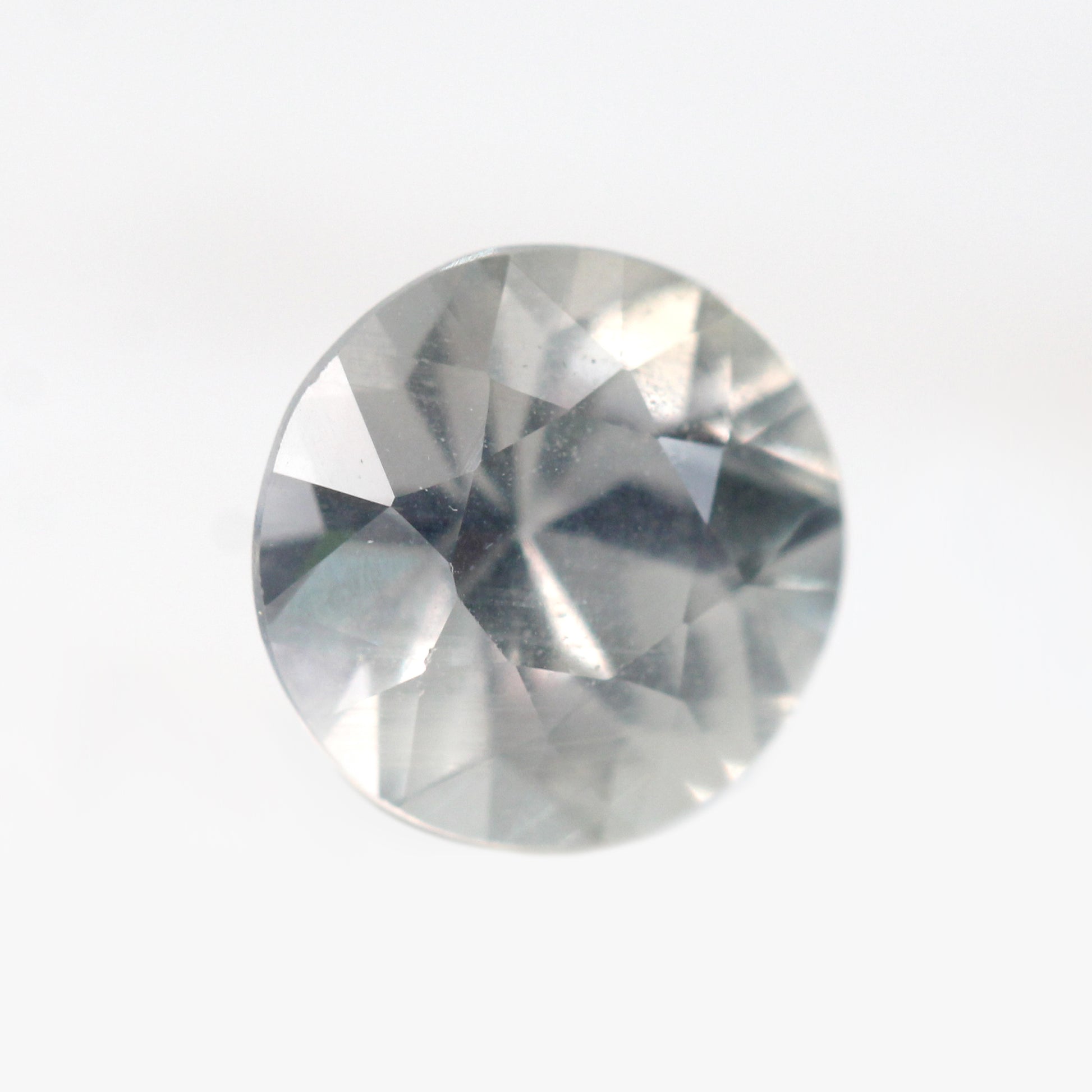 1.27 Carat Round Gray Sapphire for Custom Work - Inventory Code GRS127 - Midwinter Co. Alternative Bridal Rings and Modern Fine Jewelry