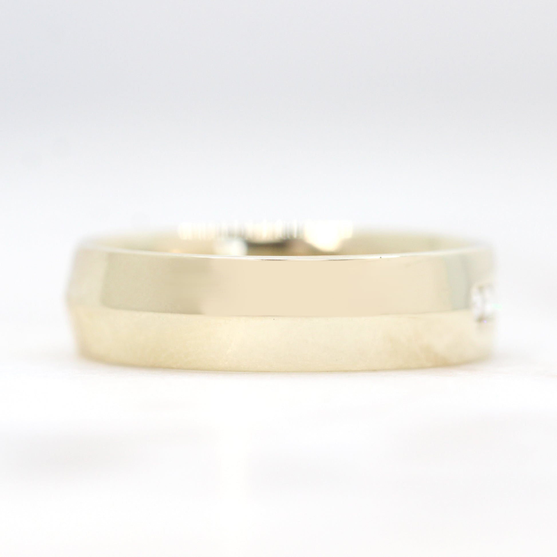 Samantha - (M) Joel Band *used price written in notes on bag* - Unisex Wedding Band - Made to Order, Choose Your Gold Tone - Midwinter Co. Alternative Bridal Rings and Modern Fine Jewelry