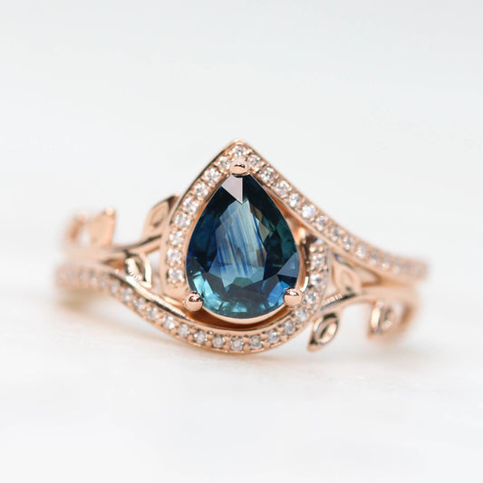 Custom Pave and Leaf Setting - Midwinter Co. Alternative Bridal Rings and Modern Fine Jewelry