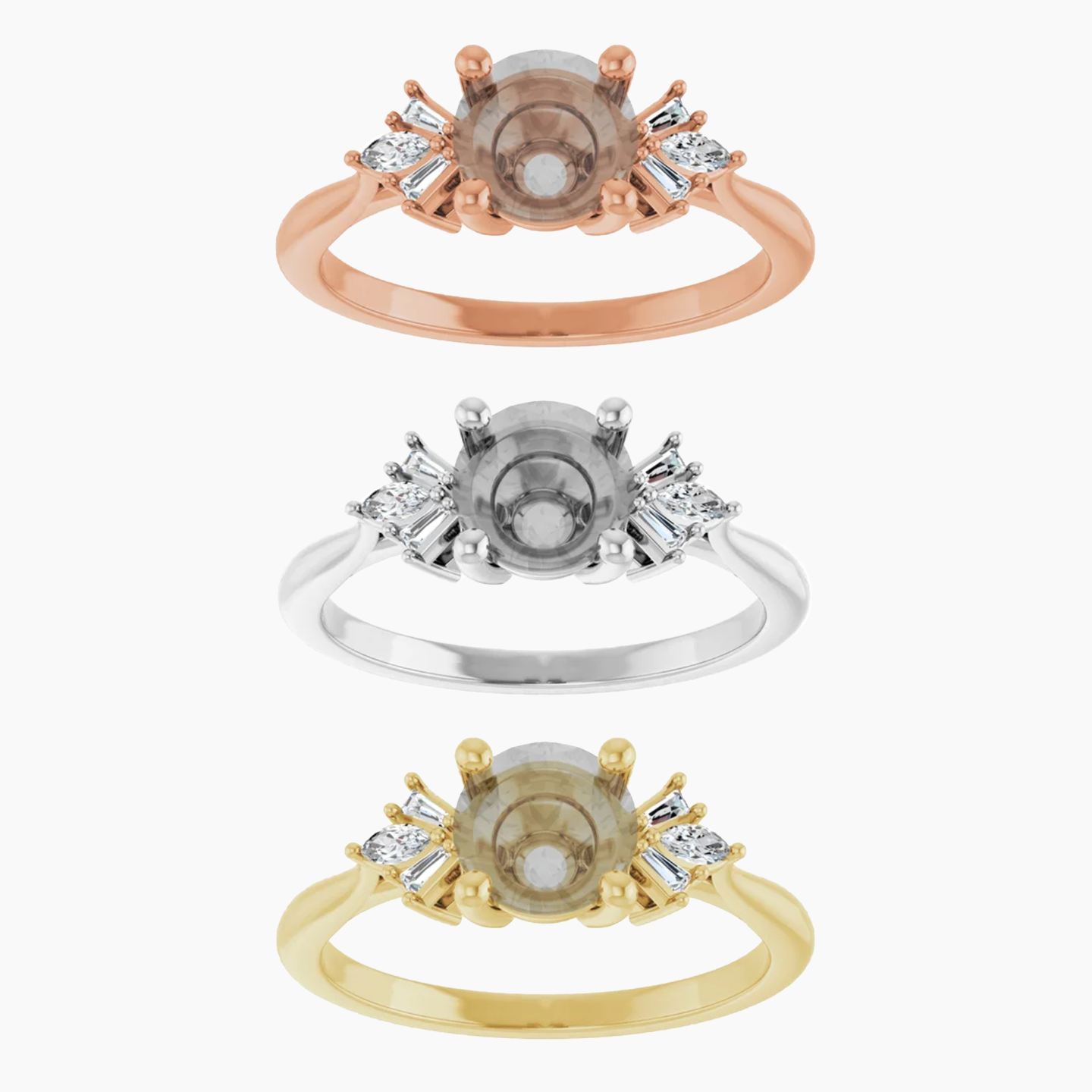 Ines Setting - Midwinter Co. Alternative Bridal Rings and Modern Fine Jewelry