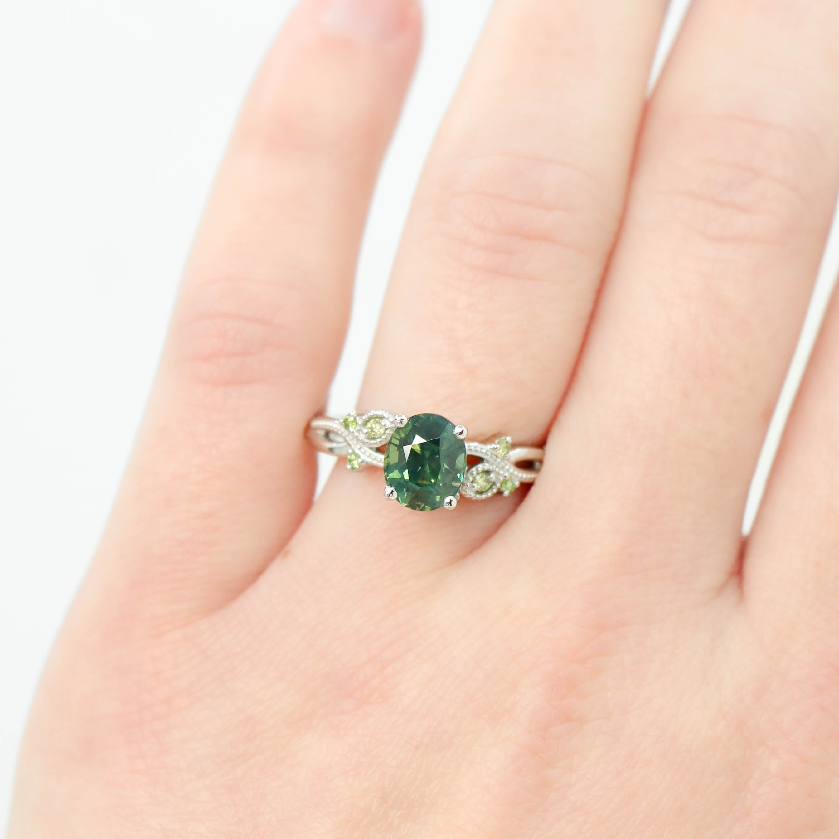 Watermelon Tourmaline Ring, Green Blue Engagement Ring, Gold Baguette  Bicolor Ring - Etsy UK | Anillo de compromiso de zafiro, Anillo de zafiro  verde, Anillos de compromiso diamante