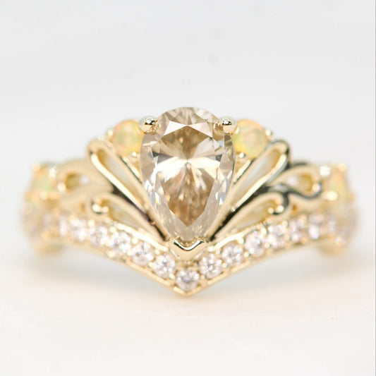 Custom Metal and Pave Setting and Wedding Band - Midwinter Co. Alternative Bridal Rings and Modern Fine Jewelry