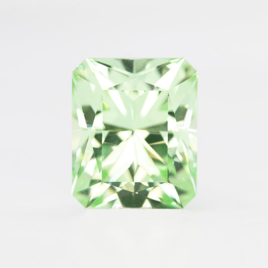 CAELEN (J) 9.41 Carat Light Green Lab Grown Sapphire for Custom Work - Inventory Code LGCS941 - Midwinter Co. Alternative Bridal Rings and Modern Fine Jewelry