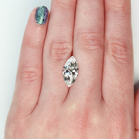 4.01 Carat Certified Lab Grown Marquise Diamond for Custom Work - Inventory Code LGM401 - Midwinter Co. Alternative Bridal Rings and Modern Fine Jewelry