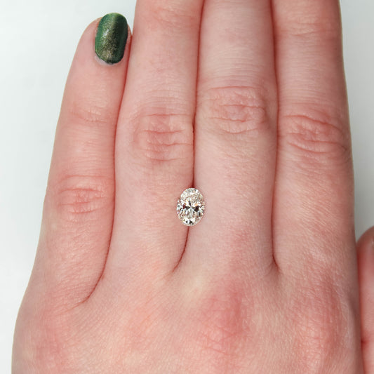 CAELEN (J) 1.01 Carat Certified Lab Grown Oval Diamond for Custom Work - Inventory Code LGO101 - Midwinter Co. Alternative Bridal Rings and Modern Fine Jewelry