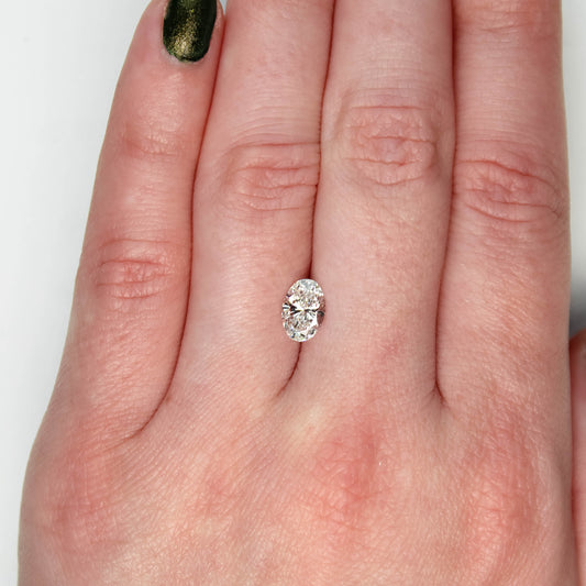 1.03 Carat Certified Lab Grown Oval Diamond for Custom Work - Inventory Code LGO103 - Midwinter Co. Alternative Bridal Rings and Modern Fine Jewelry