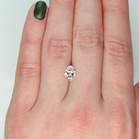 CAELEN (J) 1.08 Carat Certified Lab Grown Oval Diamond for Custom Work - Inventory Code LGO108 - Midwinter Co. Alternative Bridal Rings and Modern Fine Jewelry