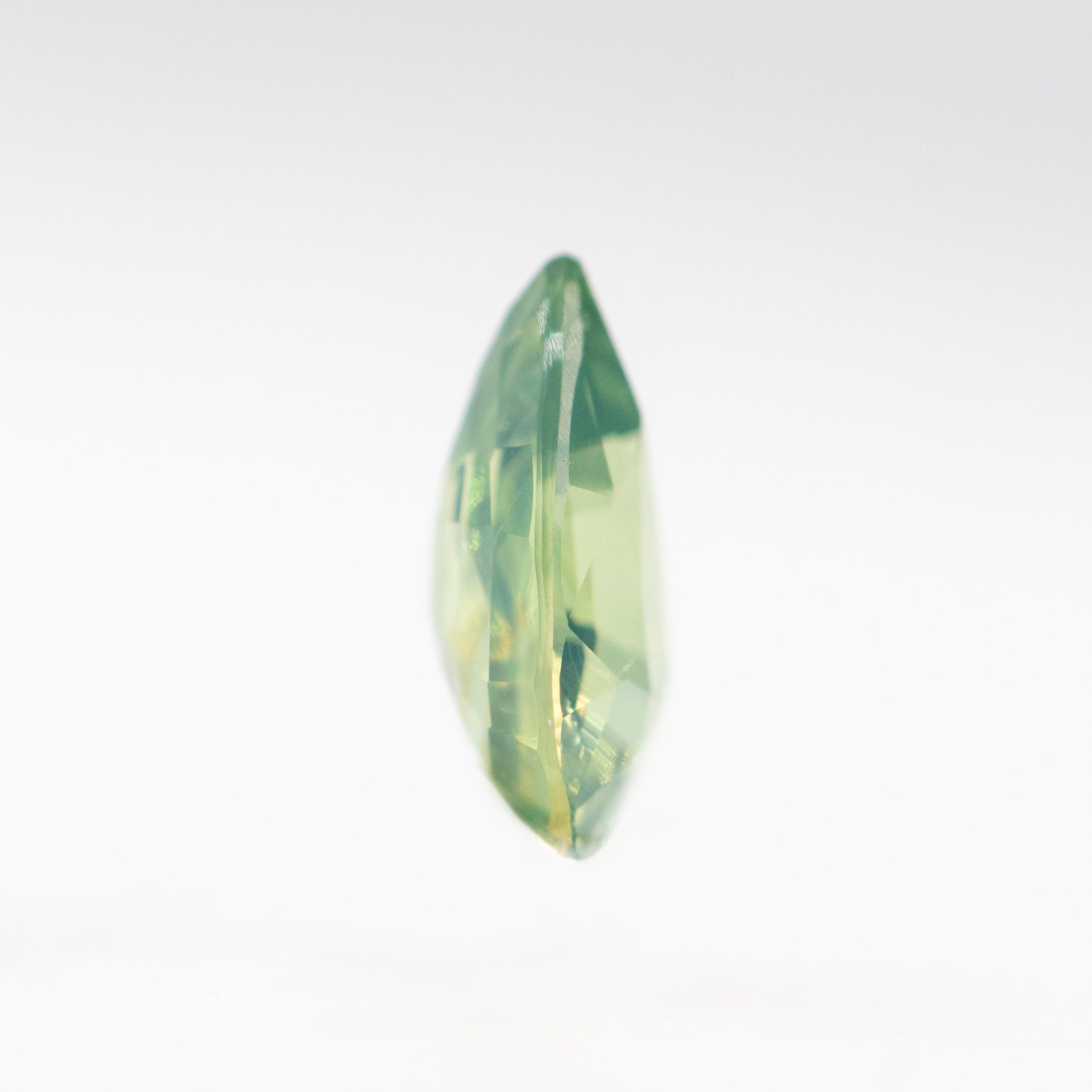 0.62 Carat Light Green Pear Sapphire for Custom Work - Inventory Code LGPS062 - Midwinter Co. Alternative Bridal Rings and Modern Fine Jewelry