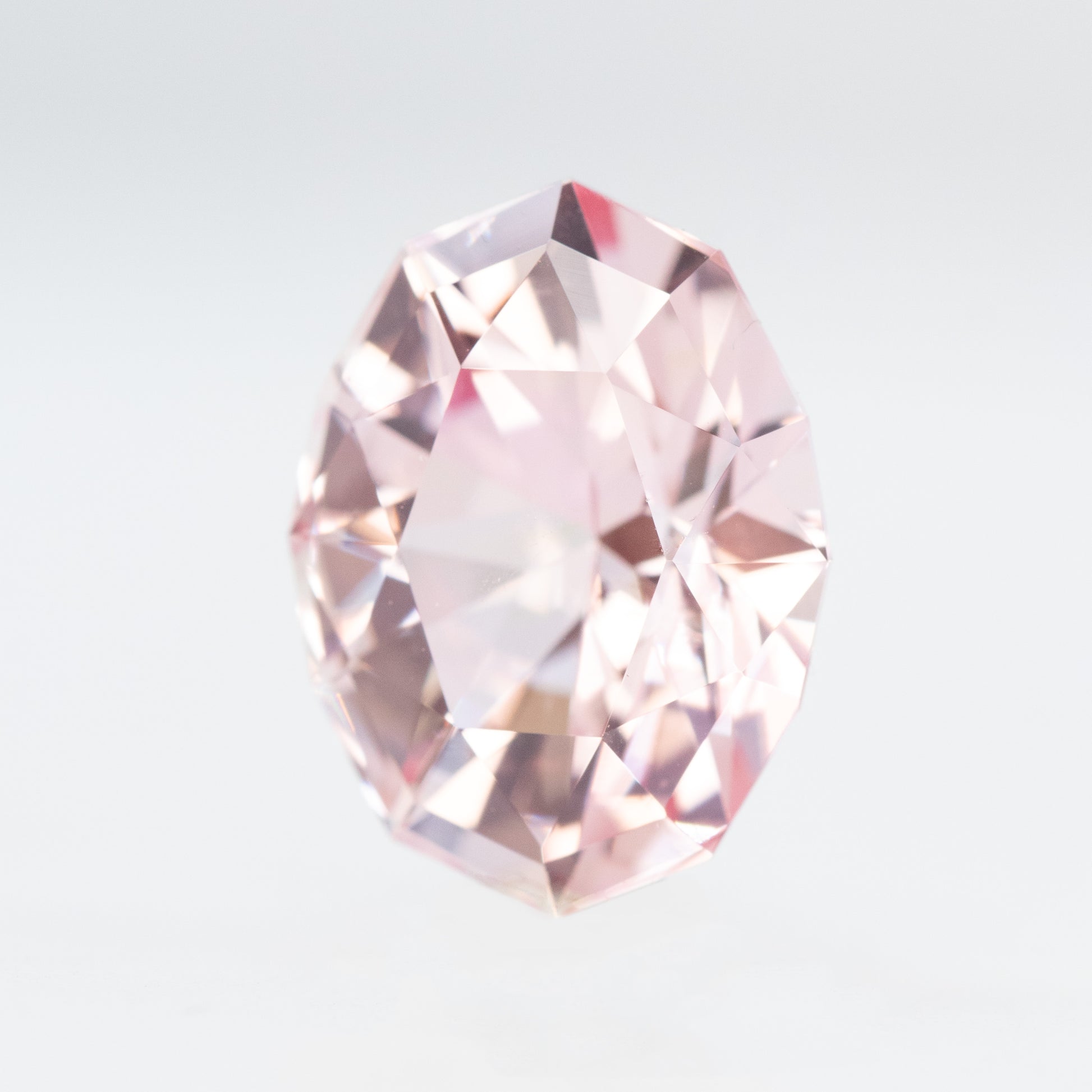 5.26 Carat Pink Geometric Oval Lab Grown Sapphire for Custom Work - Inventory Code LGPS526 - Midwinter Co. Alternative Bridal Rings and Modern Fine Jewelry