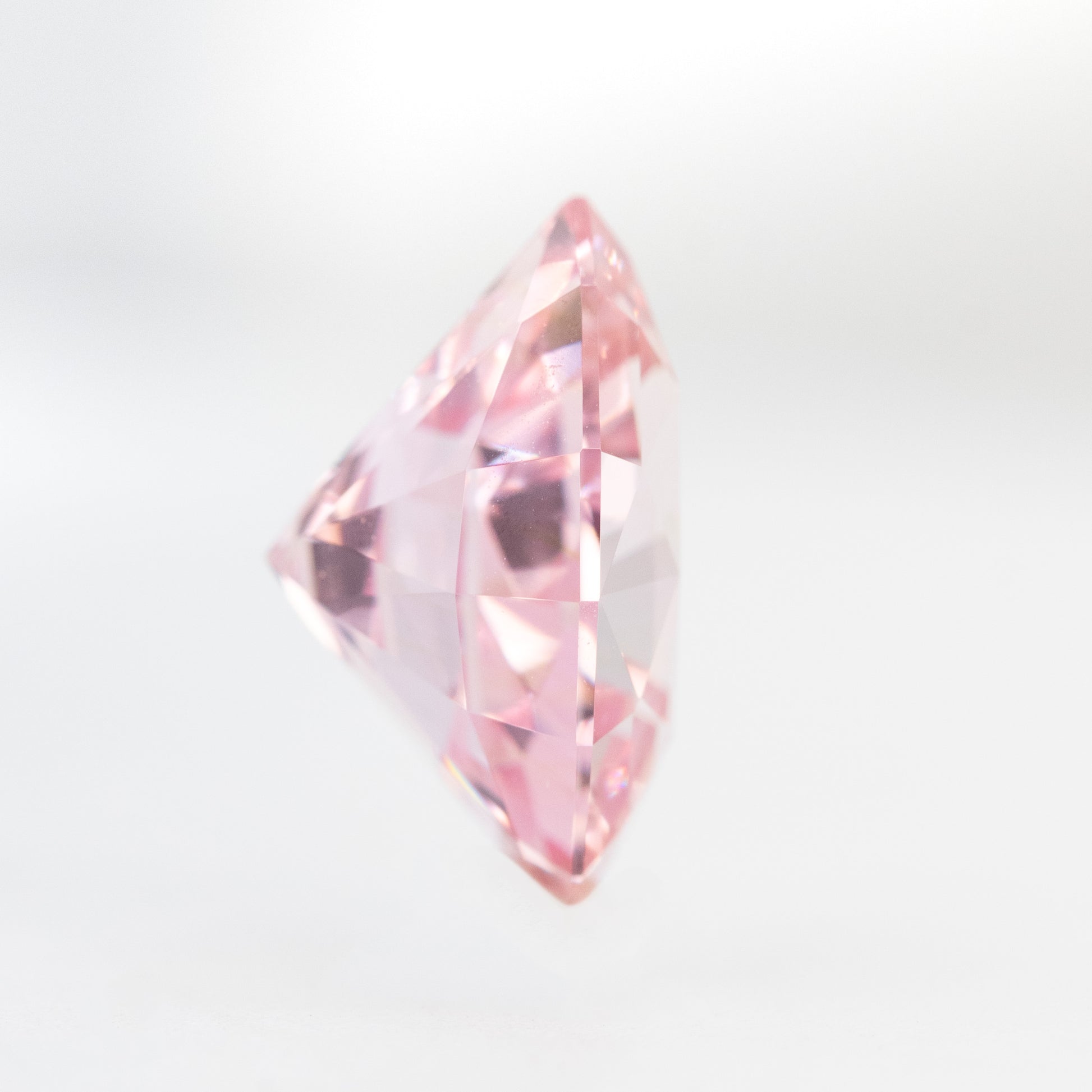 5.26 Carat Pink Geometric Oval Lab Grown Sapphire for Custom Work - Inventory Code LGPS526 - Midwinter Co. Alternative Bridal Rings and Modern Fine Jewelry