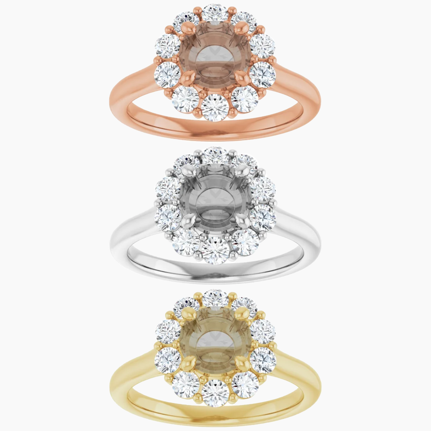 Magnolia Setting - Midwinter Co. Alternative Bridal Rings and Modern Fine Jewelry