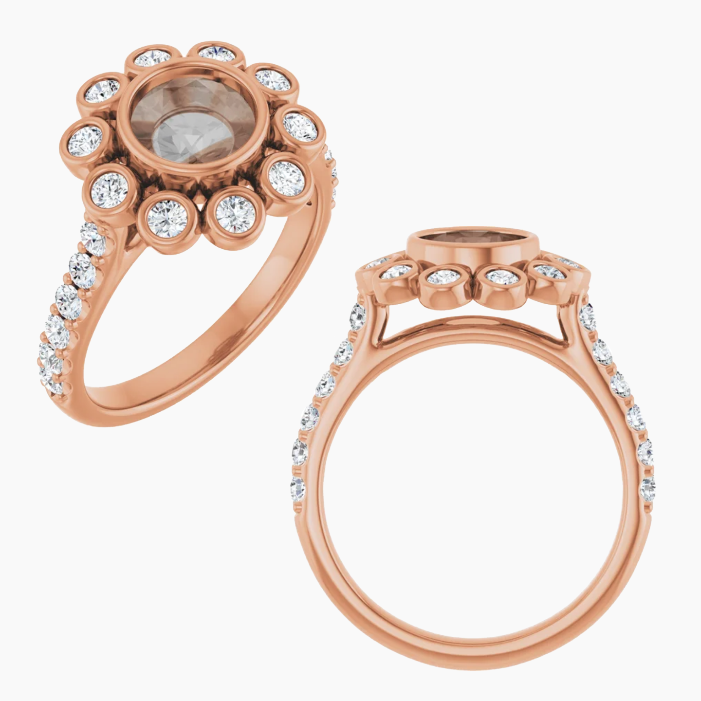 Minnie Setting - Midwinter Co. Alternative Bridal Rings and Modern Fine Jewelry