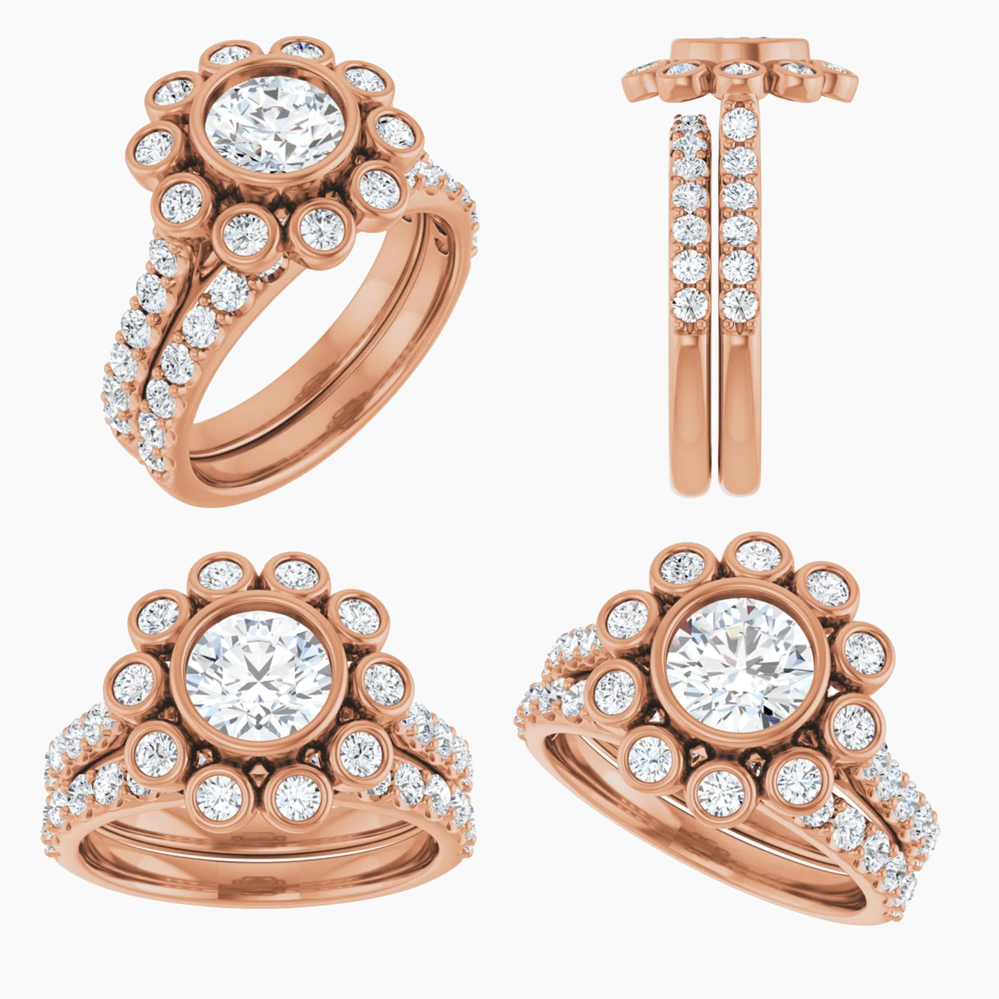 Minnie Setting - Midwinter Co. Alternative Bridal Rings and Modern Fine Jewelry