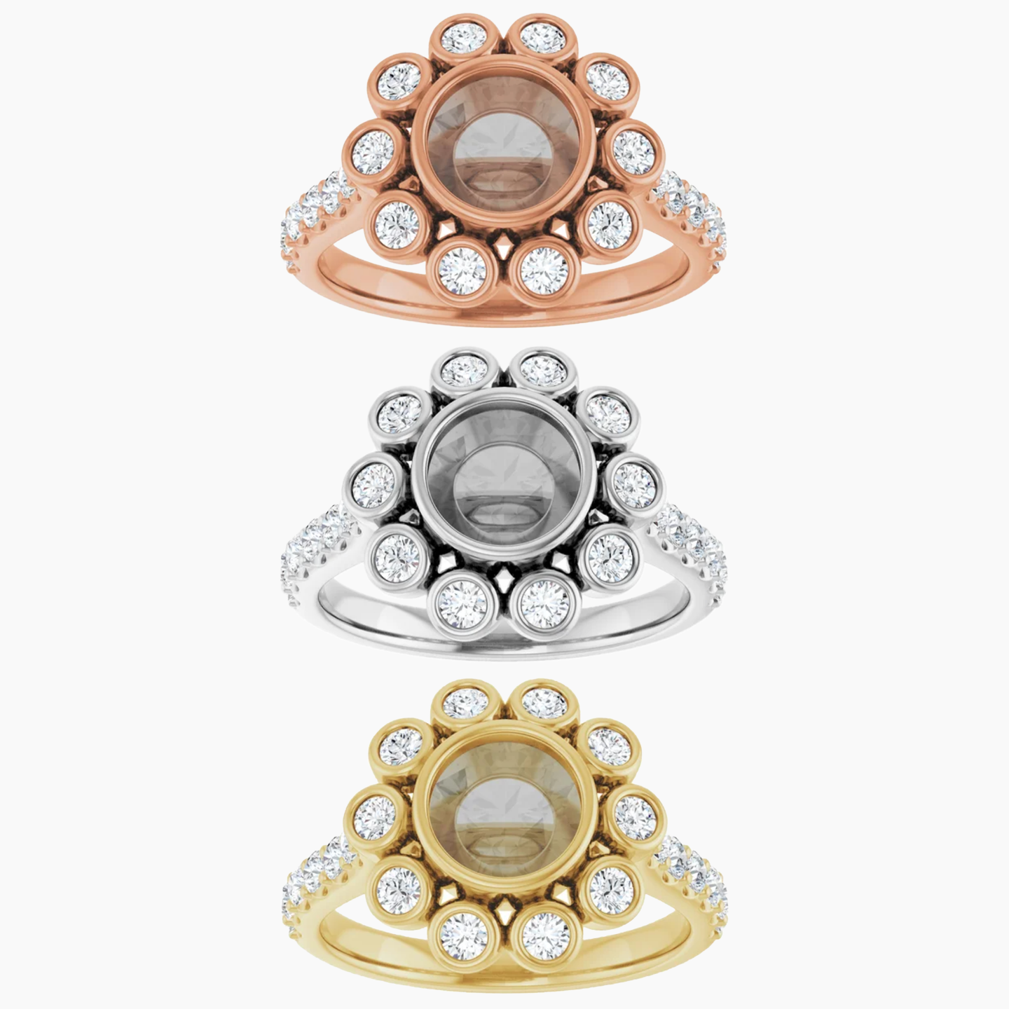 Minnie Setting - Midwinter Co. Alternative Bridal Rings and Modern Fine Jewelry