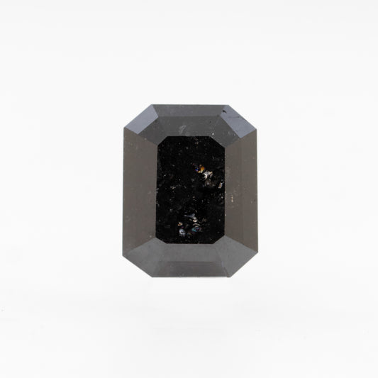 2.15 Carat Black Emerald Cut Diamond for Custom Work - Inventory Code NBE215