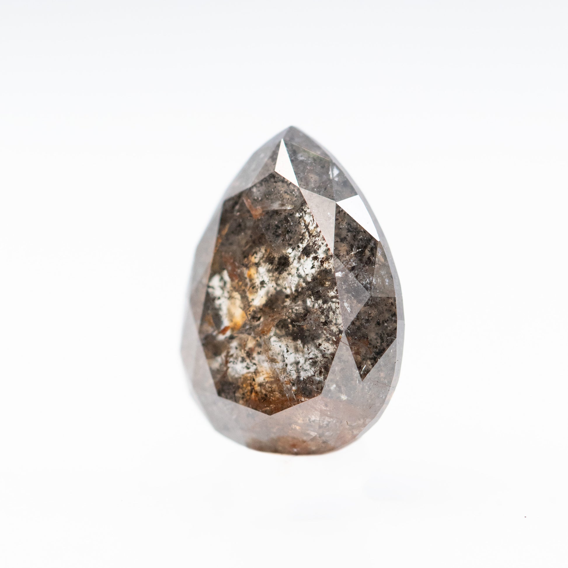 2.58 Carat Black Pear Salt and Pepper Diamond for Custom Work - Inventory Code NBP258 - Midwinter Co. Alternative Bridal Rings and Modern Fine Jewelry