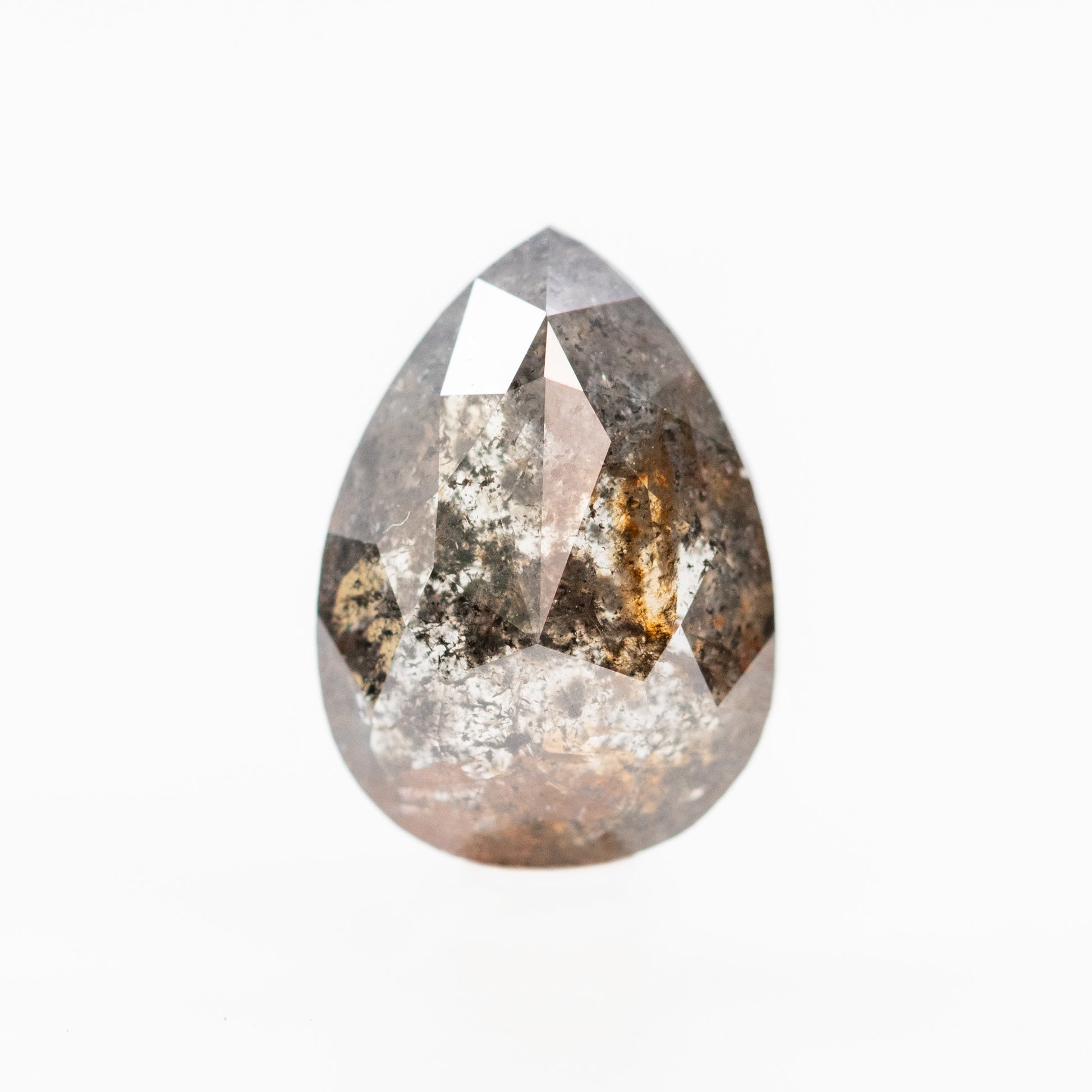 2.58 Carat Black Pear Salt and Pepper Diamond for Custom Work - Inventory Code NBP258 - Midwinter Co. Alternative Bridal Rings and Modern Fine Jewelry