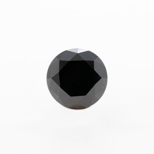 1.20 Carat Round Black Diamond for Custom Work - Inventory Code OBR120 - Midwinter Co. Alternative Bridal Rings and Modern Fine Jewelry