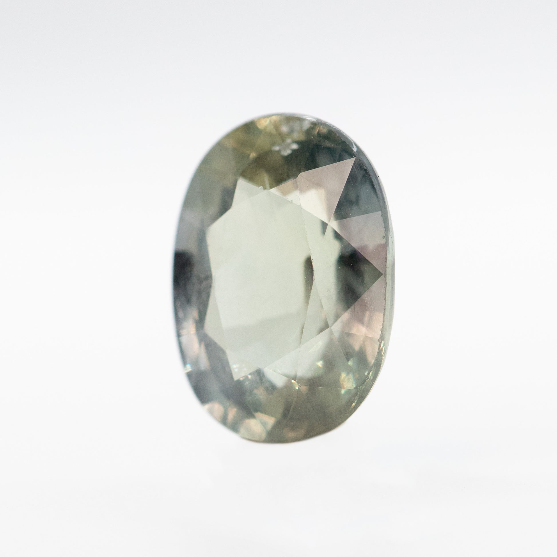 3.32 Carat Oval Gray Color-Change Sapphire for Custom Work - Inventory Code OGS332 - Midwinter Co. Alternative Bridal Rings and Modern Fine Jewelry