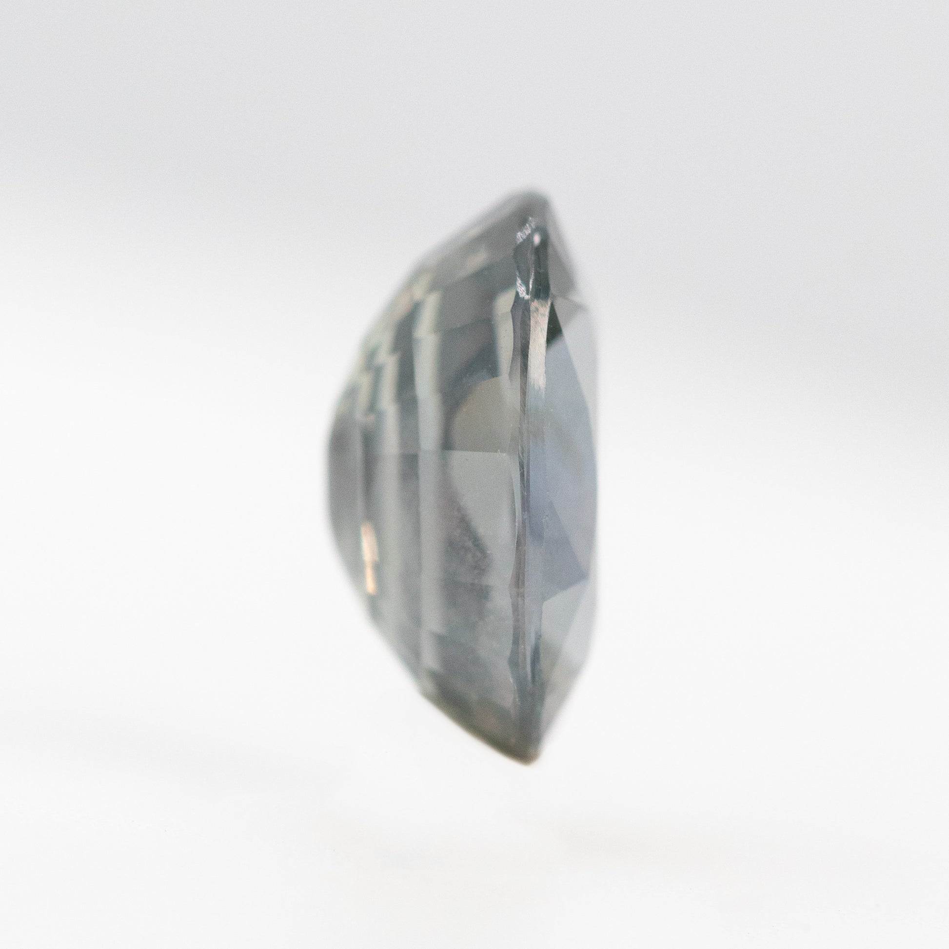 3.32 Carat Oval Gray Color-Change Sapphire for Custom Work - Inventory Code OGS332 - Midwinter Co. Alternative Bridal Rings and Modern Fine Jewelry