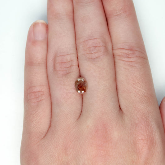 1.27 Carat Orange Oval Diamond for Custom Work - Inventory Code OOD127