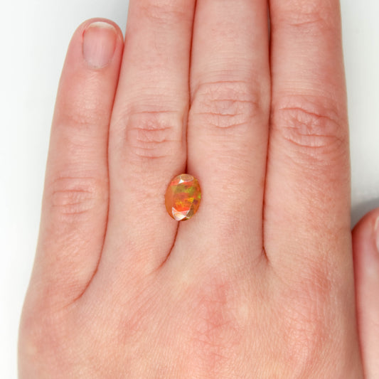 1.35 Carat Oval Fire Opal for Custom Work - Inventory Code OOO135