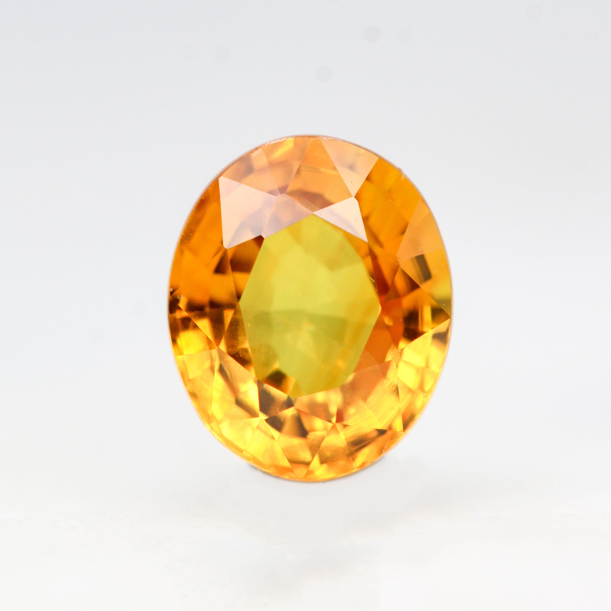 1.87 Carat Orange Oval Sapphire for Custom Work - Inventory Code OOS187 - Midwinter Co. Alternative Bridal Rings and Modern Fine Jewelry