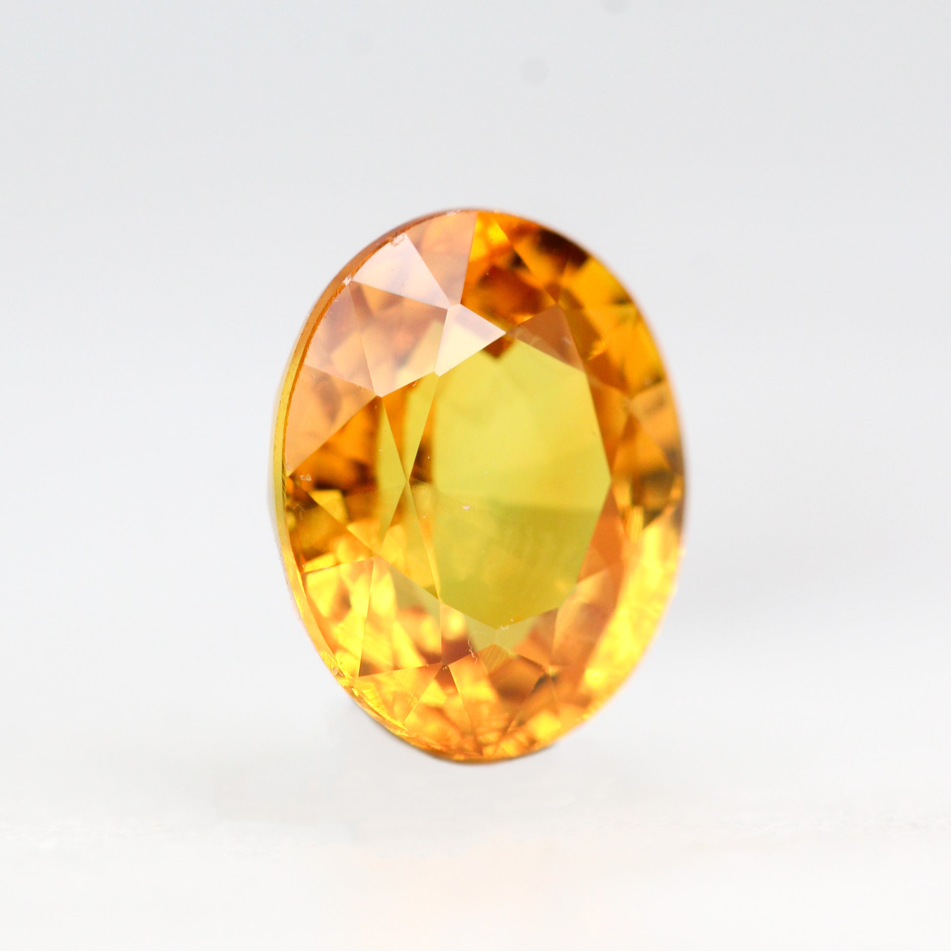 1.87 Carat Orange Oval Sapphire for Custom Work - Inventory Code OOS187 - Midwinter Co. Alternative Bridal Rings and Modern Fine Jewelry