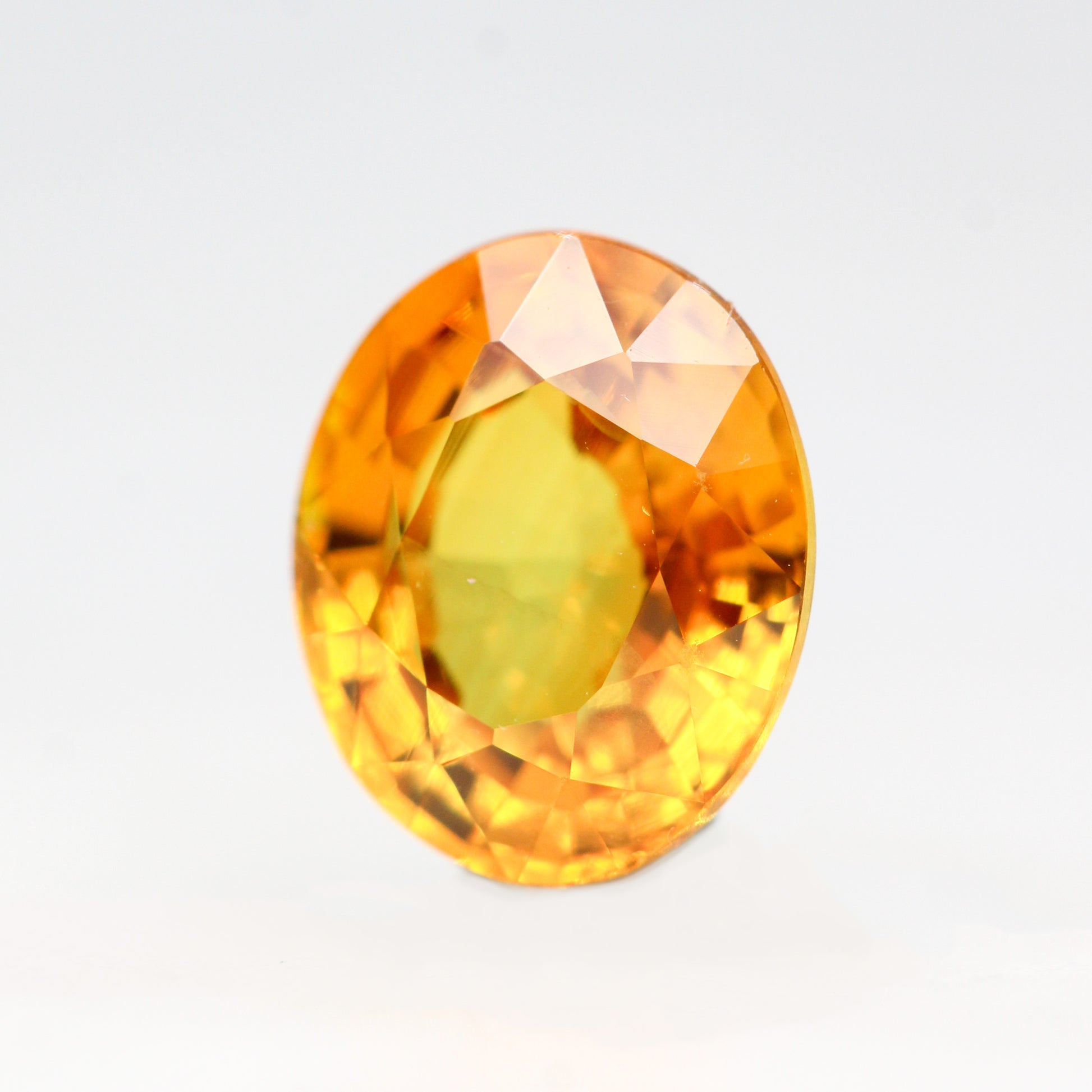 1.87 Carat Orange Oval Sapphire for Custom Work - Inventory Code OOS187 - Midwinter Co. Alternative Bridal Rings and Modern Fine Jewelry