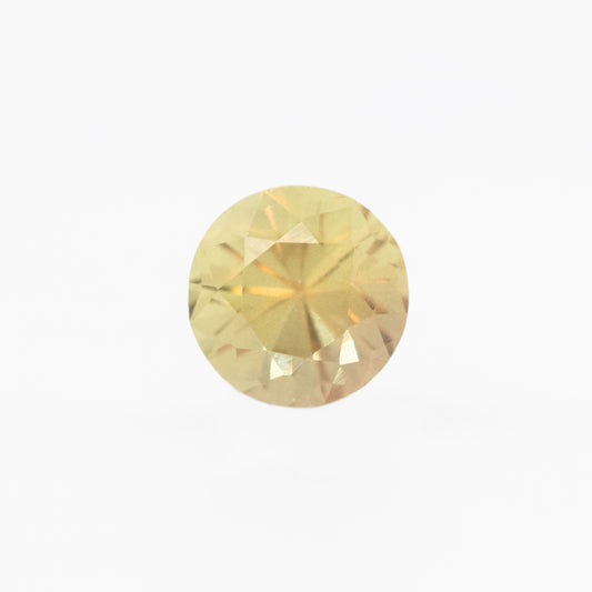 1.15 Carat Round Orange Sapphire for Custom Work - Inventory Code ORS115