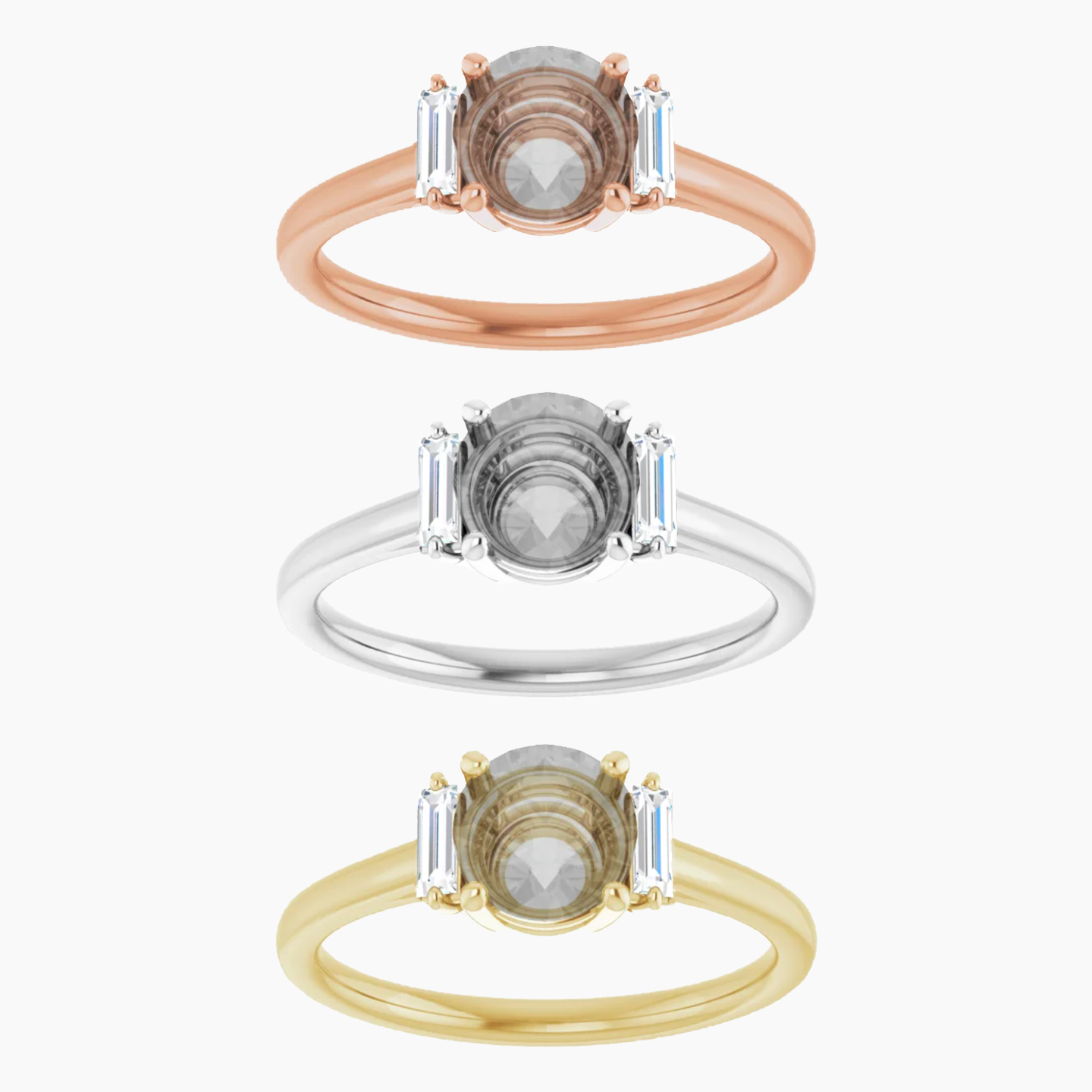 Olivia Setting - Midwinter Co. Alternative Bridal Rings and Modern Fine Jewelry