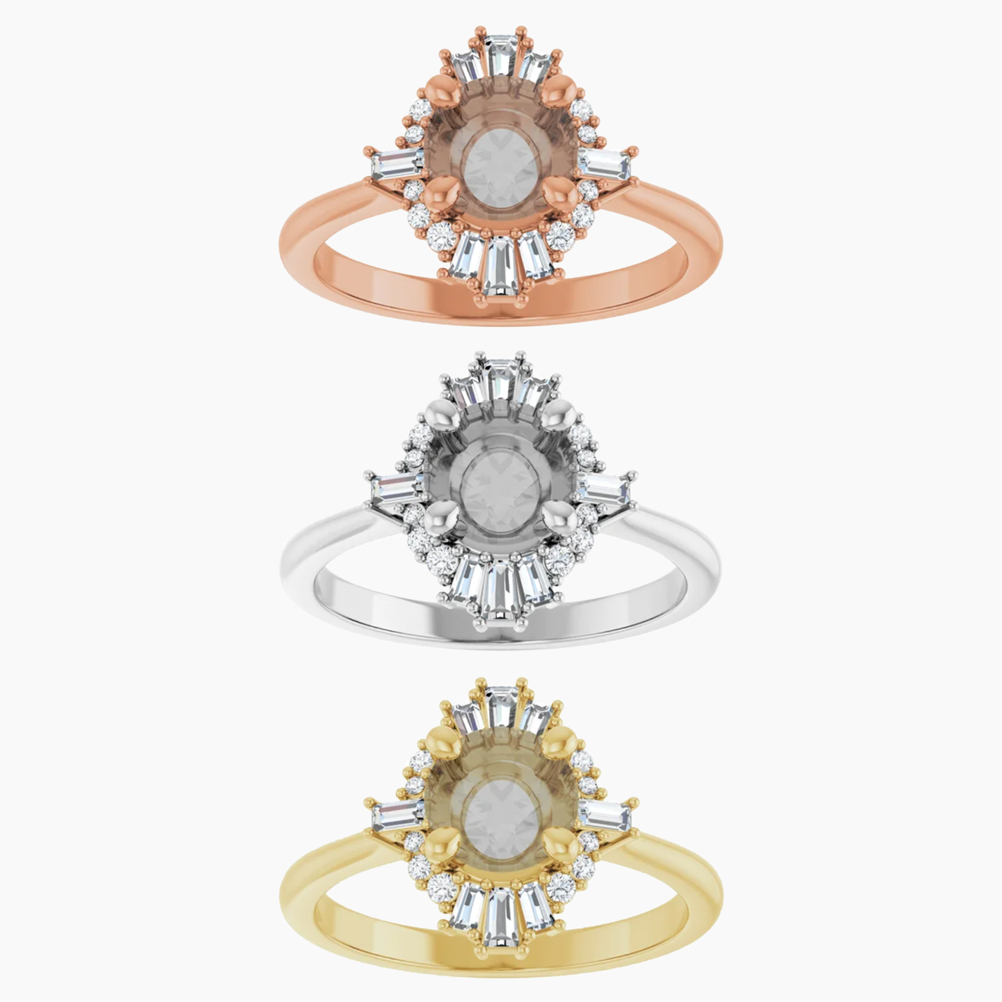 Ophelia Setting - Midwinter Co. Alternative Bridal Rings and Modern Fine Jewelry