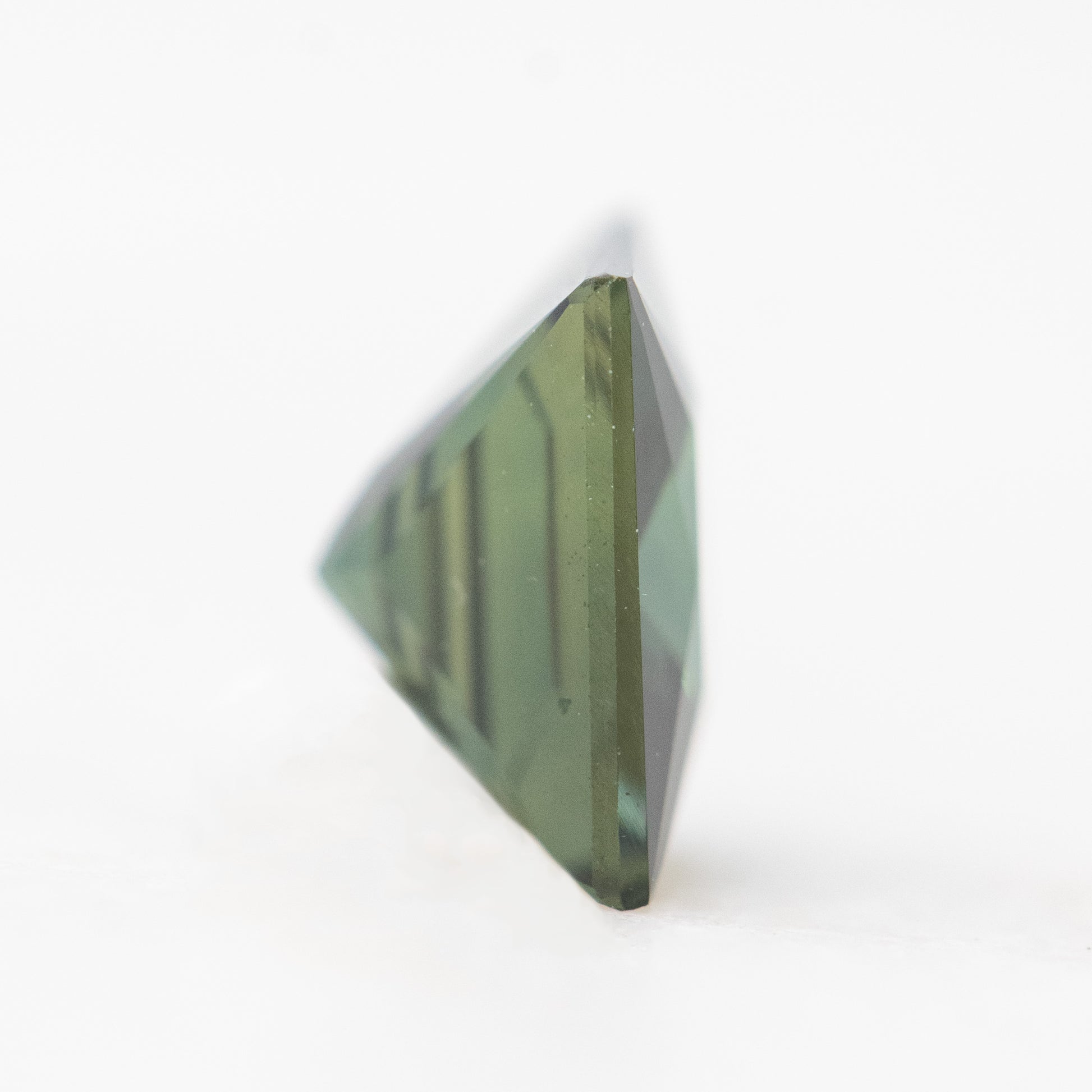 1.54 Carat Princess Cut Teal Sapphire for Custom Work - Inventory Code PCTS154 - Midwinter Co. Alternative Bridal Rings and Modern Fine Jewelry